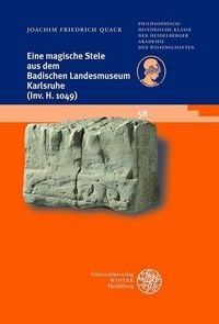 Produktbild: Eine magische Stele aus dem Badischen Landesmuseum Karlsruhe (Inv. H 1049)