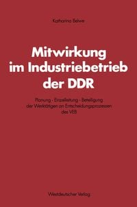 Produktbild: Mitwirkung im Industriebetrieb der DDR