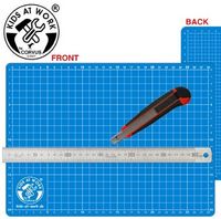Produktbild: CORVUS A600659 - Kids at work: Schneideset mit Matte, Messer, Lineal