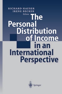 Produktbild: The Personal Distribution of Income in an International Perspective