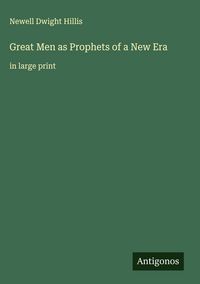 Produktbild: Great Men as Prophets of a New Era