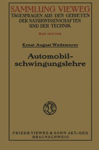 Produktbild: Automobilschwingungslehre
