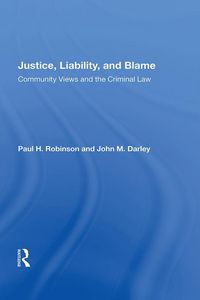 Produktbild: Justice, Liability, And Blame