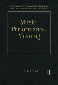 Produktbild: Music, Performance, Meaning