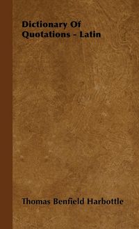 Produktbild: Dictionary of Quotations - Latin