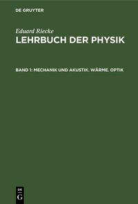Produktbild: Mechanik und Akustik. W&auml;rme. Optik