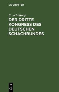 Produktbild: Der dritte Kongress des Deutschen Schachbundes