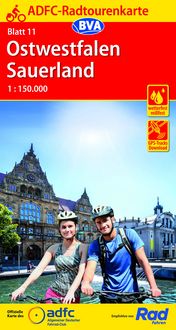 Produktbild: ADFC-Radtourenkarte 11 Ostwestfalen Sauerland 1:150.000, rei&szlig;- und wetterfest, E-Bike geeignet, GPS-Tracks Download
