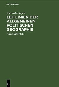 Produktbild: Leitlinien der allgemeinen politischen Geographie