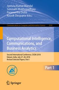 Produktbild: Computational Intelligence, Communications, and Business Analytics