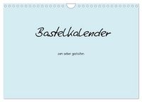 Produktbild: Bastelkalender - hell Blau (Wandkalender 2027 DIN A4 quer), CALVENDO Monatskalender