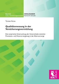 Produktbild: Qualit&auml;tsmessung in der Versicherungsvermittlung