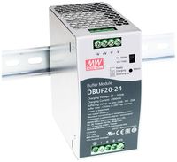 Produktbild: MEAN WELL DBUF20-24 Puffermodul f&uuml;r Schienenmontage 24 V 20 A Anzahl Ausg&auml;nge:1 x Inhalt 1 St.
