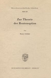 Produktbild: Zur Theorie der Rentenoption.