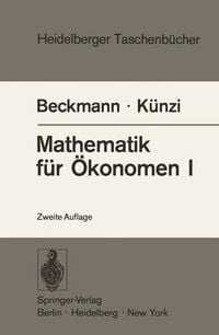 Produktbild: Mathematik f&uuml;r &Ouml;konomen I