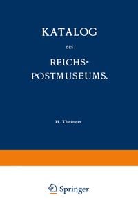 Produktbild: Katalog des Reichs-Postmuseums
