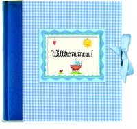 Bild vom Artikel Fotoalbum Willkommen! Babyalbum blau vom Autor Stephanie Marx