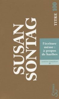 Produktbild: Ecriture meme a propos de barthes