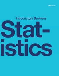 Produktbild: Introductory Business Statistics (paperback, b&w)