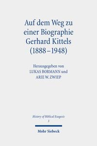 Produktbild: Auf dem Weg zu einer Biographie Gerhard Kittels (1888-1948)