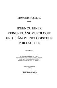 Produktbild: Ideen zu einer reinen Ph&auml;nomenologie und ph&auml;nomenologischen Philosophie. Zweites Buch: Ph&auml;nomenologische Untersuchungen zur Konstitution und Wissenschaftstheorie sowie das Nachwort zu meinen Ideen