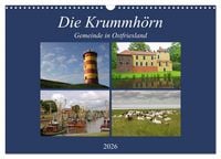 Produktbild: Die Krummh&ouml;rn Gemeinde in Ostfriesland (Wandkalender 2026 DIN A3 quer), CALVENDO Monatskalender