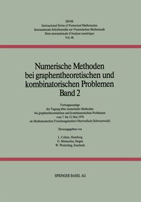 Produktbild: Numerische Methoden bei graphentheoretischen und kombinatorischen Problemen