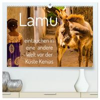 Produktbild: lamu - eintauchen in eine andere Welt vor der K&uuml;ste Kenias (hochwertiger Premium Wandkalender 2026 DIN A2 quer), Kunstdruck in Hochglanz