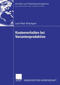 Produktbild: Kostenverhalten bei Variantenproduktion