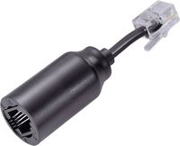 Bild vom Artikel Renkforce Kabel-Entzwirler Adapter [1x RJ10-Stecker 4p4c - 1x RJ10-Buchse 4p4c] 3.00cm Schwarz vom Autor 