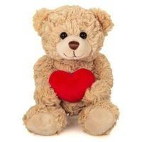 Produktbild: Teddy Hermann 91331 - Teddy mit Herz, beige, Pl&uuml;sch, 20 cm