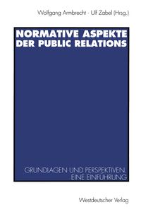 Produktbild: Normative Aspekte der Public Relations