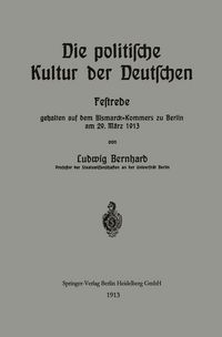 Produktbild: Die politische Kultur der Deutschen