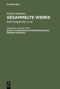 Produktbild: Schriften zur Ph&auml;nomenologie Edmund Husserls