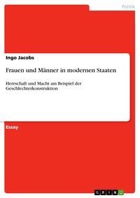 Produktbild: Frauen und M&auml;nner in modernen Staaten