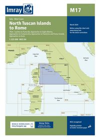 Produktbild: M17 North Tuscan Islands to Rome, Imray Chart