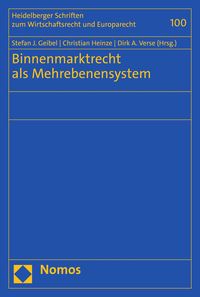 Produktbild: Binnenmarktrecht als Mehrebenensystem