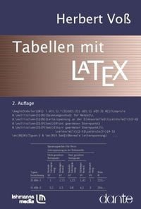 Produktbild: Tabellen mit LaTex