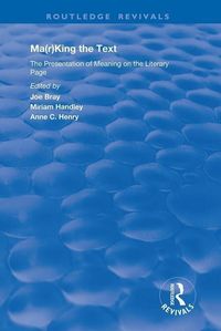 Produktbild: Ma(r)king the Text