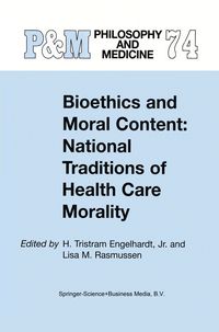 Produktbild: Bioethics and Moral Content: National Traditions of Health Care Morality