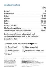Deutsch 1. Klasse Übungsheft - Besser lesen