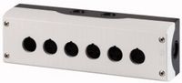 Produktbild: Eaton M22-I6 216540 Aufbaugeh&auml;use 6 Einbaustellen, f&uuml;r Bodenbefestigung (&Oslash; x H) 22 mm x 80 mm Anthrazit 1 St.