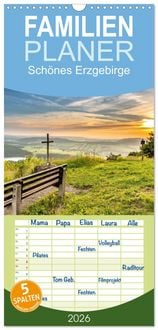 Produktbild: Familienplaner 2026 - Sch&ouml;nes Erzgebirge mit 5 Spalten (Wandkalender, 21 x 45 cm) CALVENDO