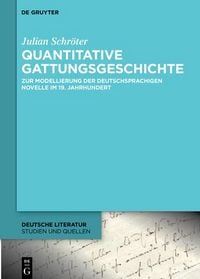 Produktbild: Quantitative Gattungsgeschichte