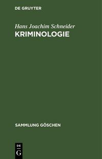 Produktbild: Kriminologie