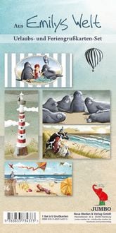 Produktbild: Emily und das Meer. 5 Postkarten mit verschiedenen Motiven
