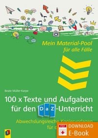 Produktbild: 100 x Texte und Aufgaben f&uuml;r den DaZ-Unterricht