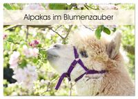 Produktbild: Alpakas im Blumenzauber (Wandkalender 2026 DIN A2 quer), CALVENDO Monatskalender