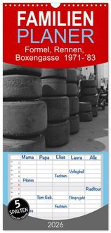 Produktbild: Familienplaner 2026 - Formel, Rennen, Boxengasse 1971-&acute;83 mit 5 Spalten (Wandkalender, 21 x 45 cm) CALVENDO