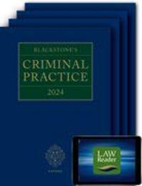 Produktbild: Blackstone's Criminal Practice 2024 (Digital Pack)